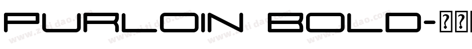 Purloin Bold字体转换